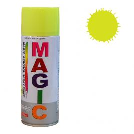 Spray vopsea magic galben fluorescent , 400 ml. kft auto