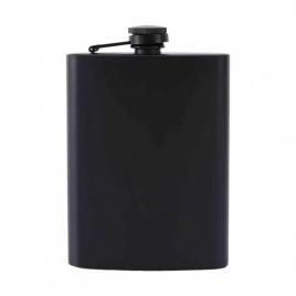 Sticla mare de buzunar din otel inoxidabil cu capacitate de 270 ml, negru