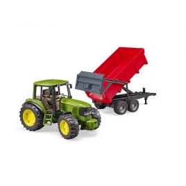 Tractor john deere 6920 cu remorca basculabila bruder