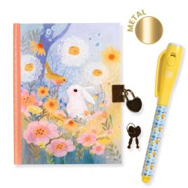 Jurnal secret cu pix magic iepuras djeco