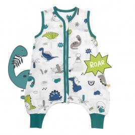 Sac de dormit cu picioruse bamboo dinosaur 70 cm 0.5 tog