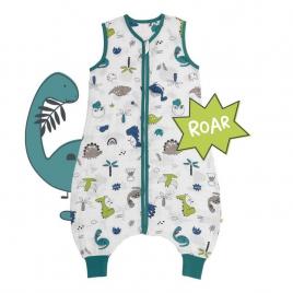 Sac de dormit cu picioruse bamboo dinosaur 90 cm 0.5 tog