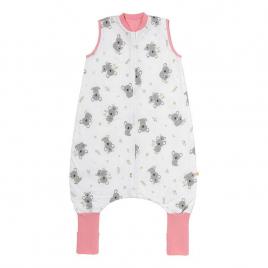 Sac de dormit cu picioruse si talpa antiderapanta koala bear 110 cm + manseta 1.0 tog
