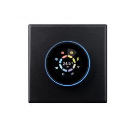 Termostat Inteligent cu Wi-Fi, Control de la Distanta, Ecran Tactil Color, Programare Automata, Aplicatie iOS/Android cu Alexa, Google Assistant, Tuya si Smart Life, Senzor de Temperatura si Umiditate, Design Modern, Instalare Usoara, Negru