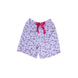 Pantaloni scurti de pijama dama din bumbac, roz M