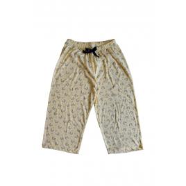 Pantaloni pijama dama din bumbac, 2XL galben