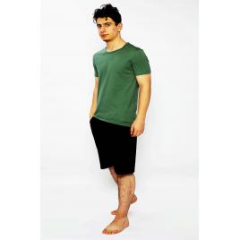 Pijamale barbati Toski, maneca scurta pantaloni trei sferturi, culoare verde, marimea S