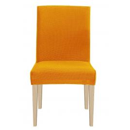 Set 6 huse cu elastic pentru scaune, Galben