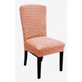 Set 6 huse pentru scaune, Creponate, Roz pudra