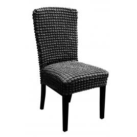 Set 6 huse pentru scaune, Negru, marime universala