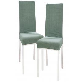 Set 6 huse cu elastic pentru scaune, Verde, marime universala