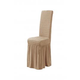 Set 6 huse universale pentru scaune, cu volan, maro deschis