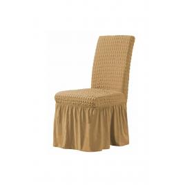 Set huse universale pentru scaun, cu volan, culoare maro deschis, 6 buc/set marime universala