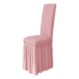 Set huse universale pentru scaune, cu volan, roz pudra, 6buc/set marime universala