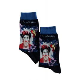 Sosete de dama Frida Kahlo, negru, 36-40