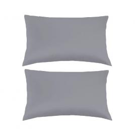 Set 2 perne decorative dreptunghiulare mania relax, din bumbac, 50x70 cm, culoare gri