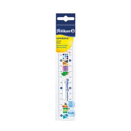 Rigla plastic 15 cm, combino