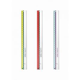 Rigla plastic 30cm my.pen 3 combinatii de culori