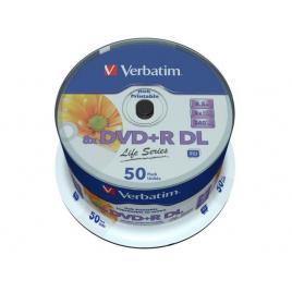 Verbatim dvd+r double layer 8,5gb 8x printable sp 50