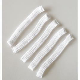 Bonete bufante cu elastic albe 100buc/pg unica folosinta