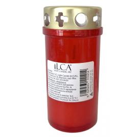 Candela cu capac 36h rosu