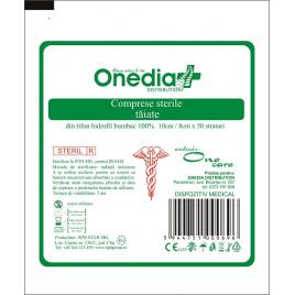 Comprese sterile taiate 10cm*8cm 50str.