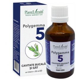 Polygemma 5 cavitate bucala si gat 50ml