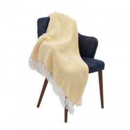 Cuvertura pled 160x200 cm zig yellow