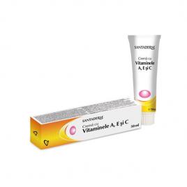 Crema cu vitamina a+e+c 50ml santaderm