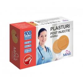 Plasturi injectie-sterili 22mm 100buc pvc