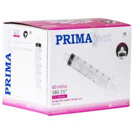 Seringa 60ml cu ac 18g 25 buc/cutie