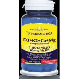 D3+k2+ca+mg complex natural 30cps vegetale