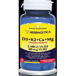 D3+k2+ca+mg complex natural 60cps vegetale