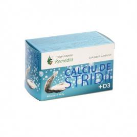 Calciu stridii+d3 60cps