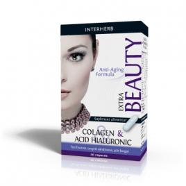 Formula de frumusețe avansată: colagen și acid hialuronic - 30 capsule