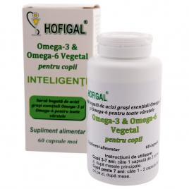Omega 3&omega 6 vegetal pt. copii 60cps moi