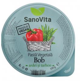 Pasta vegetala din bob cu ardei&tarhon 100gr
