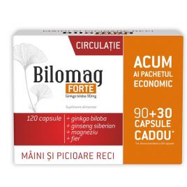 Bilomag forte (circulatie) 90+30cps gratis