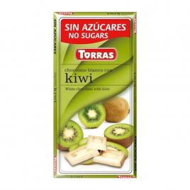 Ciocolata alba cu kiwi 75gr