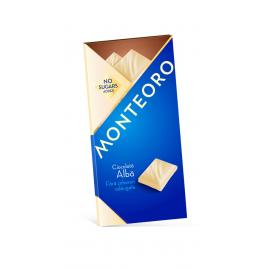 Ciocolata alba f.zahar monteoro 90gr