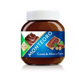Delicioasa cremă de alune și cacao monteoro - 350gr