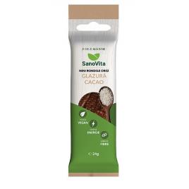 Mini rondele din orez cu glazura cacao 24gr