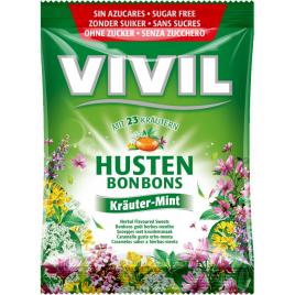 Vivil bomboane plante si menta f.zahar 60gr