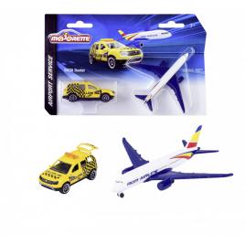 Majorette set masinuta dacia duster si avion boeing 787