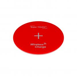 Încărcător de birou Fast Charger Wireless Super TOUCH roșu