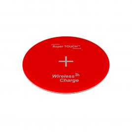 Încărcător de birou Fast Charger Wireless Super TOUCH roșu
