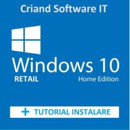 Microsoft Windows 10 Home Retail + Tutorial instalare si activare-Licenta Permanenta