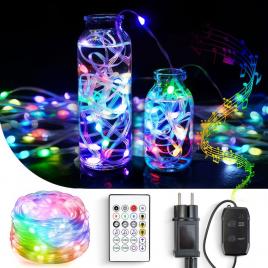 Lumină inteligentă - 100-240v - 66 led rgb - 10 m - bluetooth
