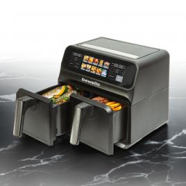 Friteuza cu aer - airfryer - xxl - 230v - 2200w - cos dublu, display tactil