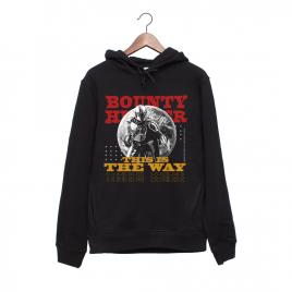 Hanorac personalizat negru unisex bounty hunter